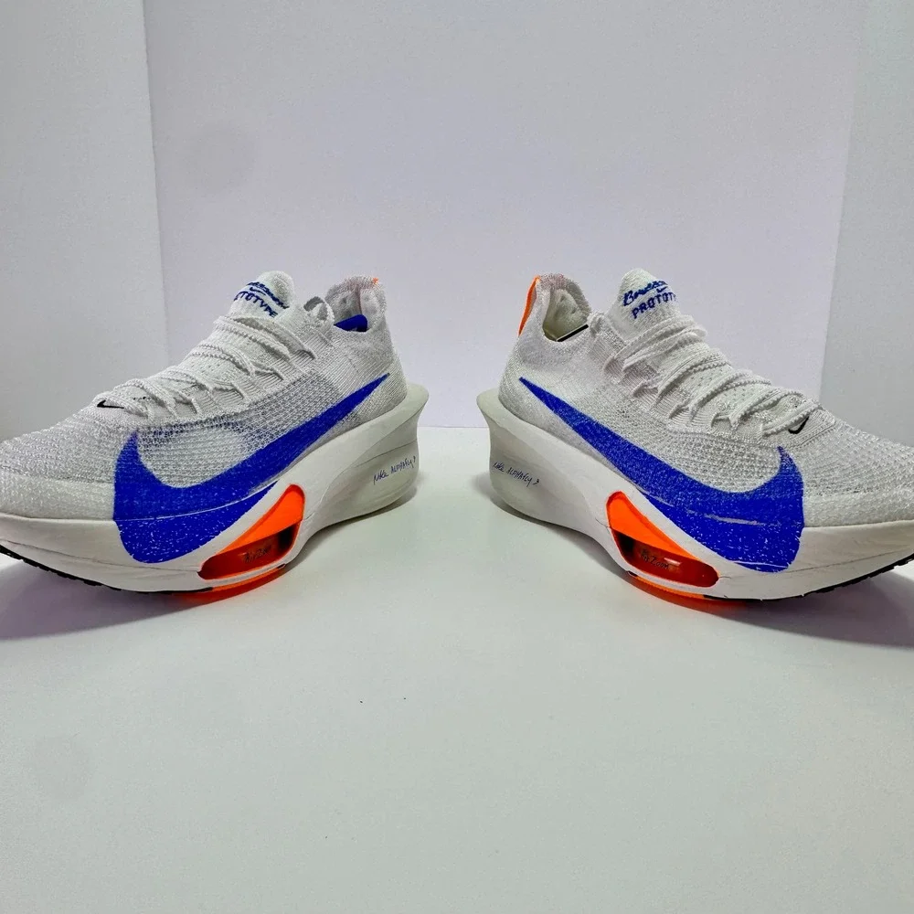 Nike Alphafly 3 Prototype Bowerman White‎ Blue Orange Running Shoes NWT 10.5